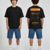 boardingpass tshirt eigen tekst zwart