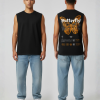 ravers tanktop butterfly zwart
