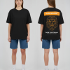 team orange oversized tshirt zwart