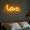 Neon lamp tekst love