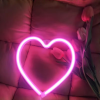 Roze hartje neon lampen