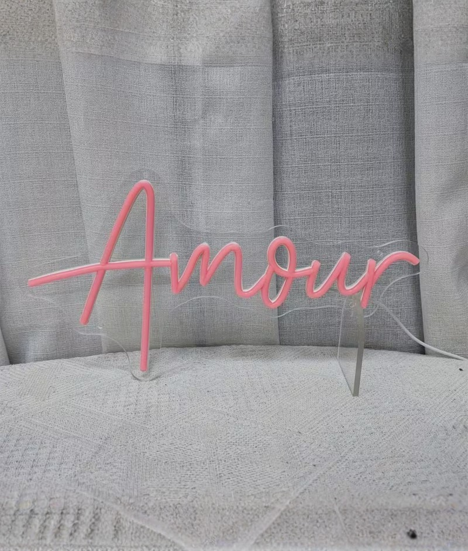 amour neon roze led lamp