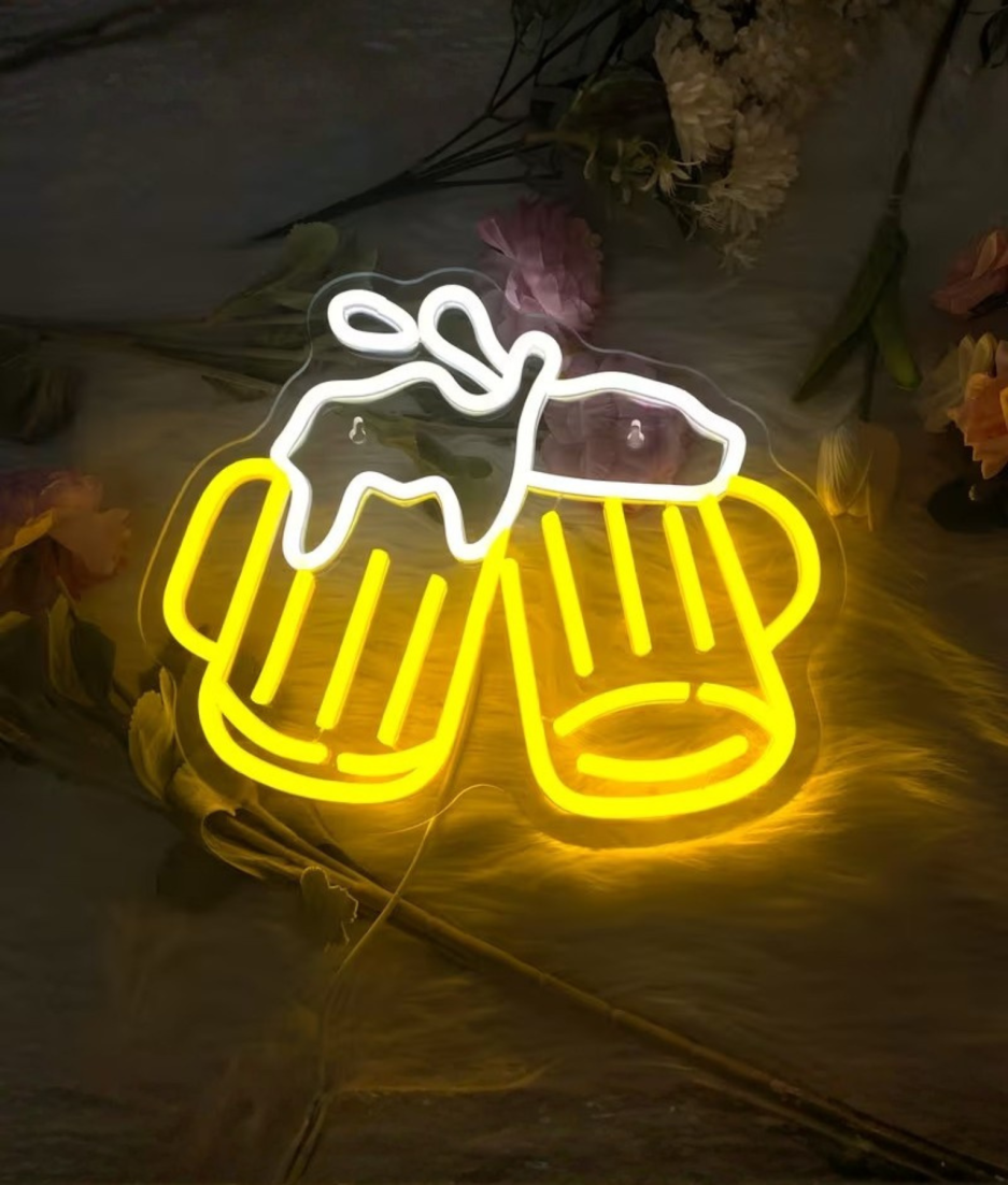 biertje neon led lamp