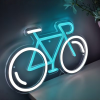 blauwe fiets neon lamp
