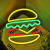 burger neon lampen