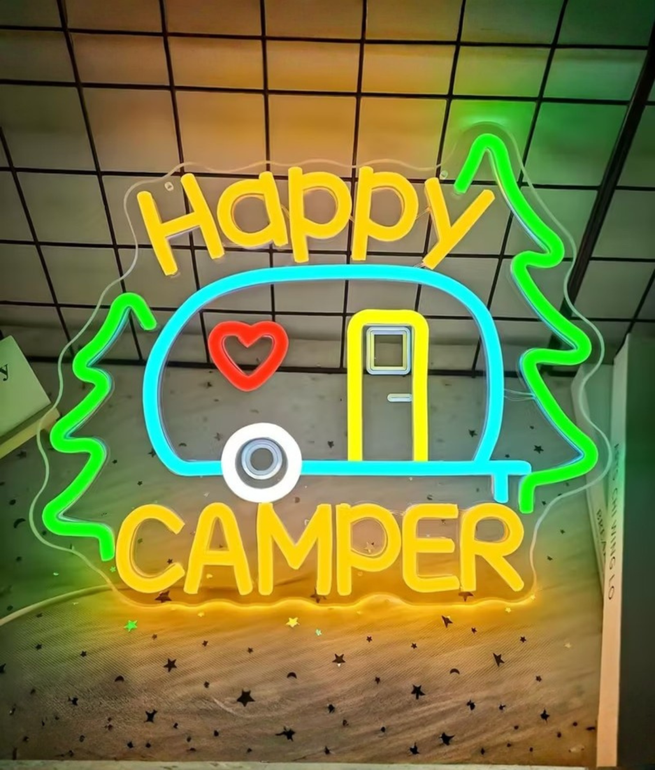 camper neon lamp