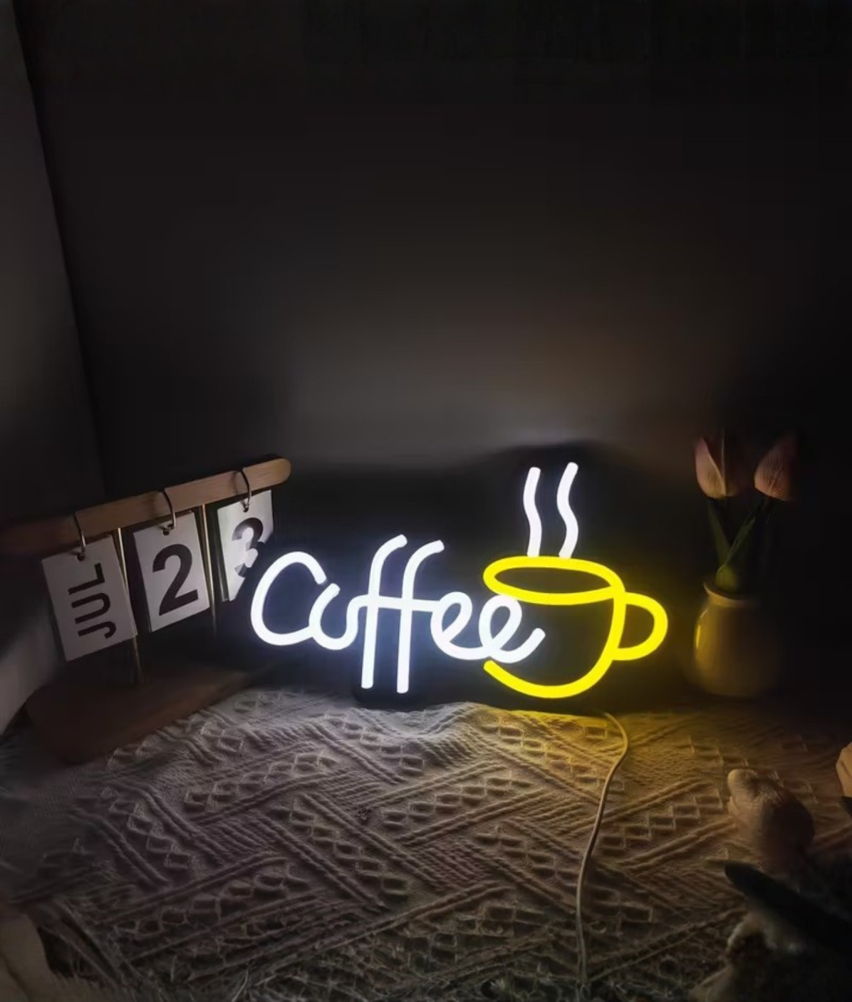 coffee lamp neon
