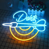dart bordje neon