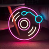dj lamp neon