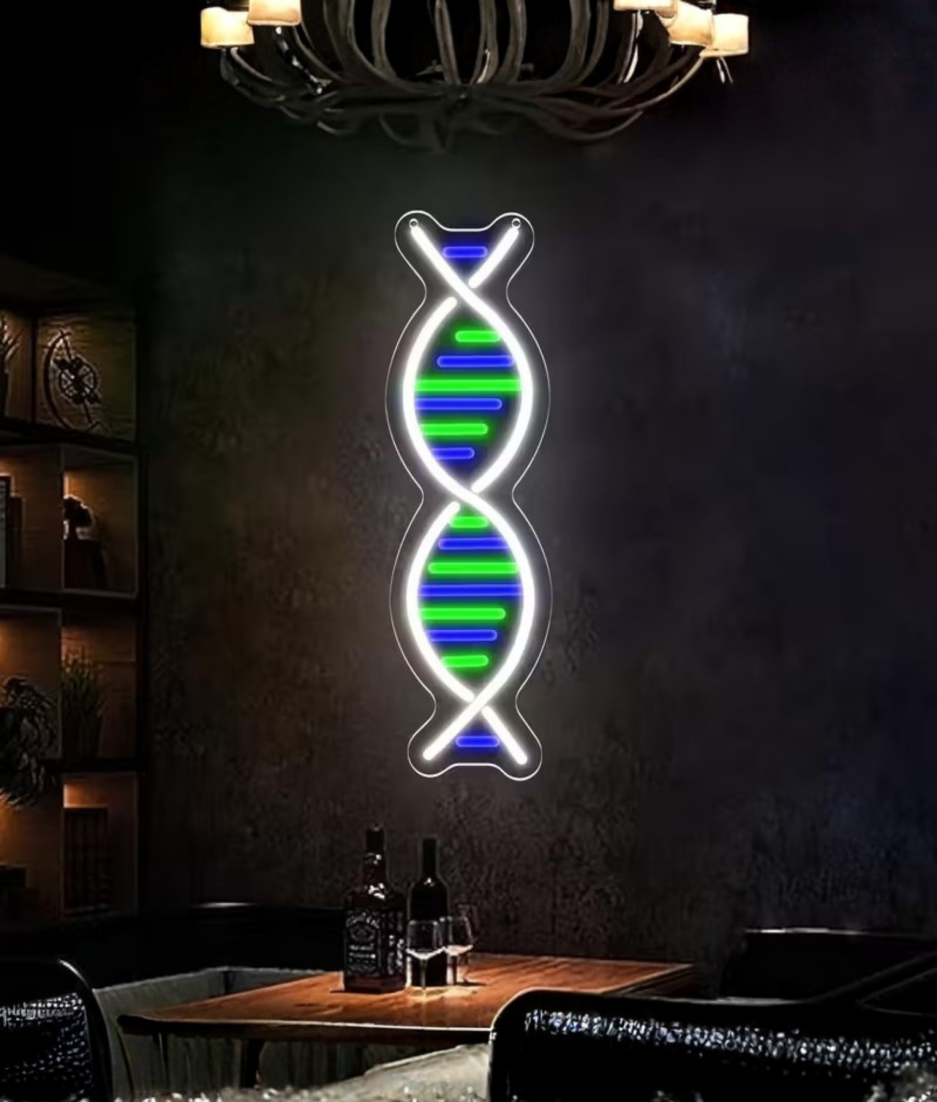dna neon bordje
