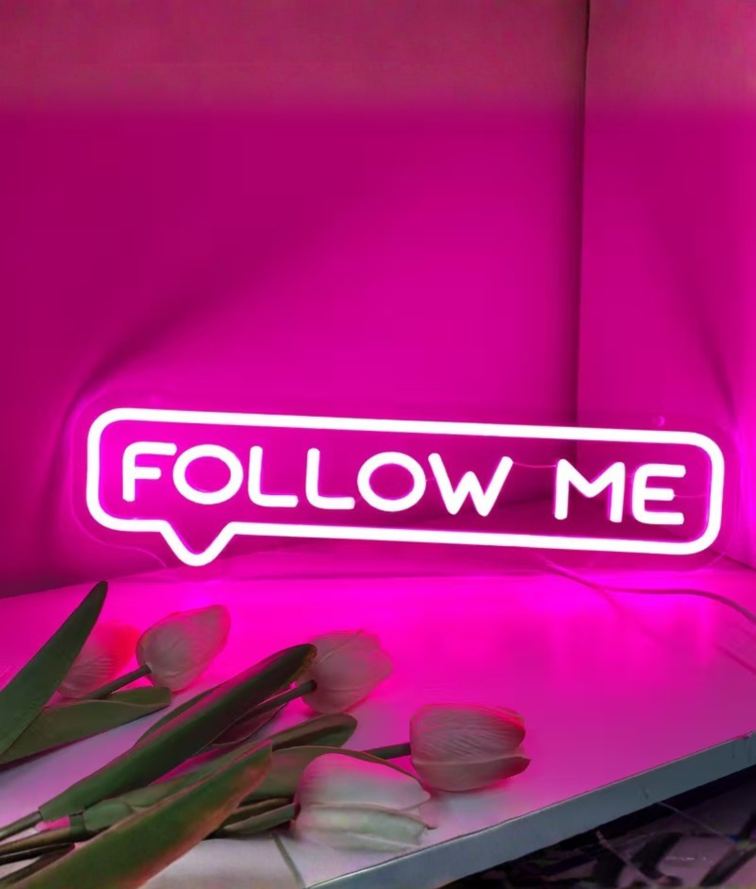 follow me neon lamp