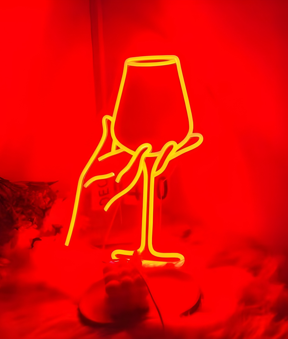 glas led rood