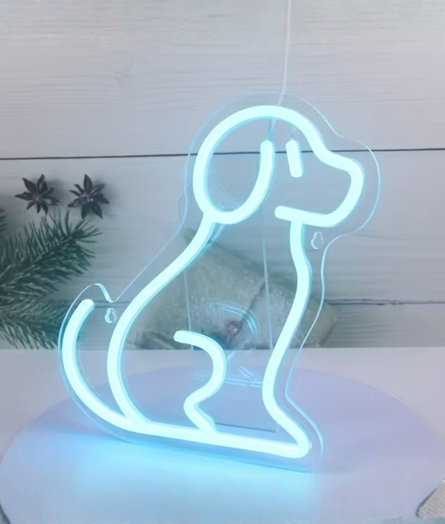 hondje neon lamp