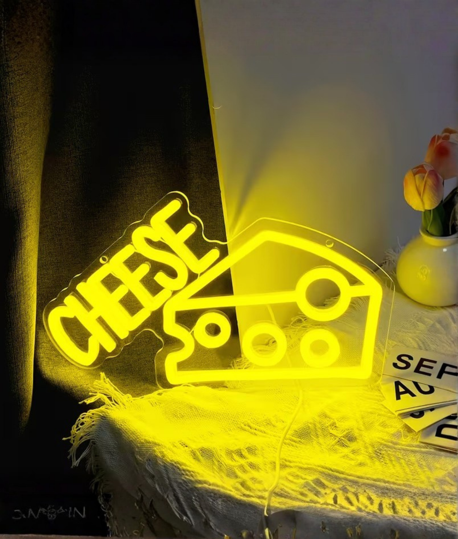 kaas neon lamp winkel