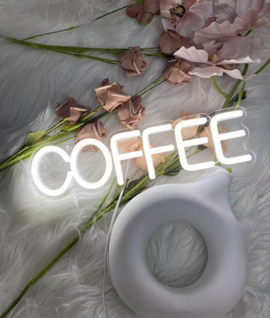 koffietje neon bord led