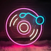 lamp dj plaat neon