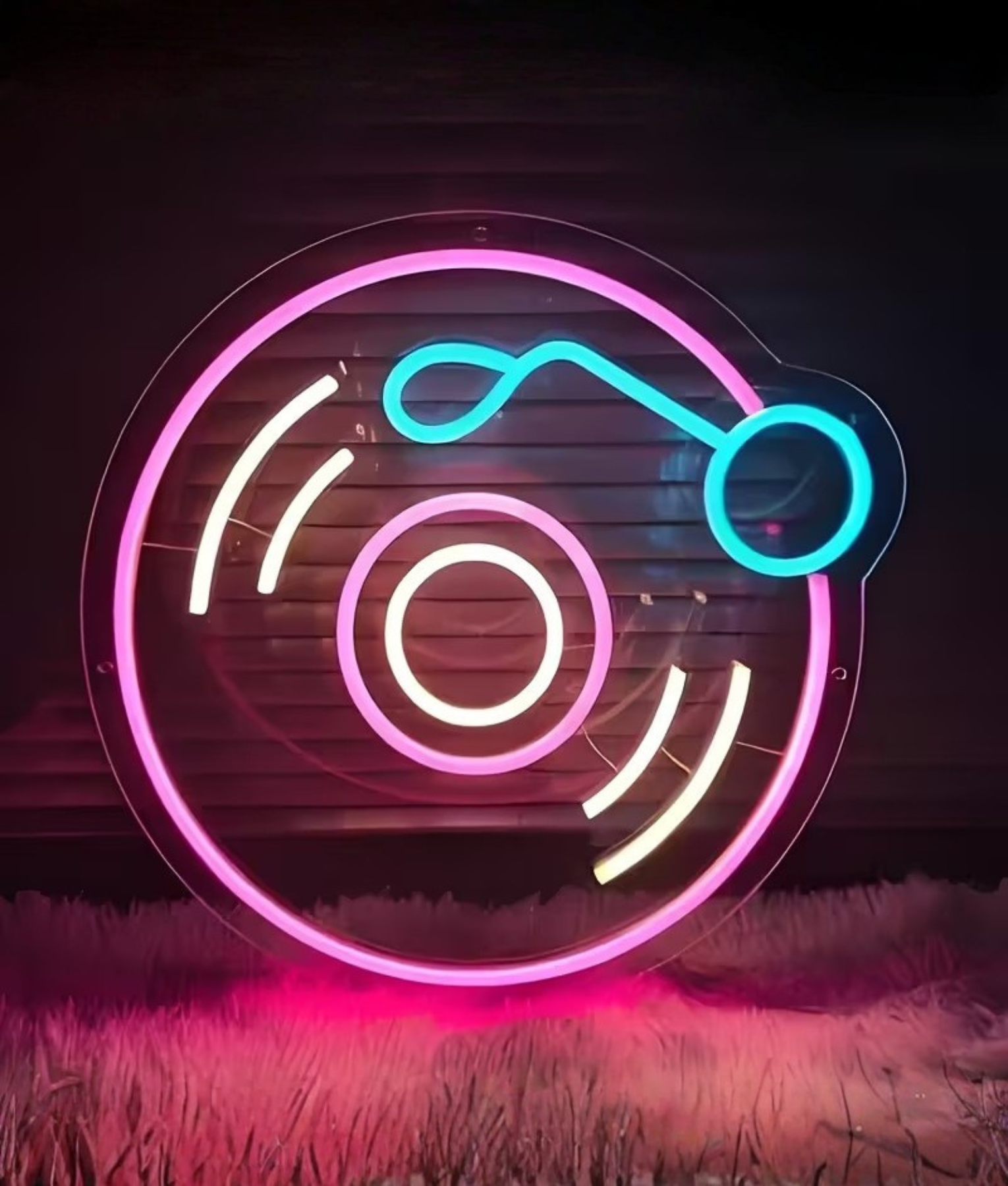 lamp dj plaat neon