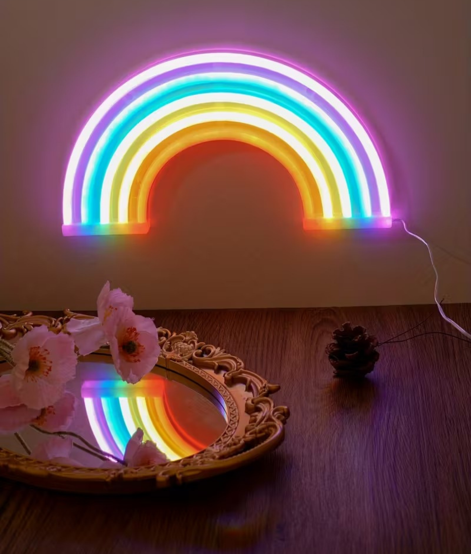 lamp neon regenboog
