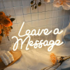leave a message neon lampje