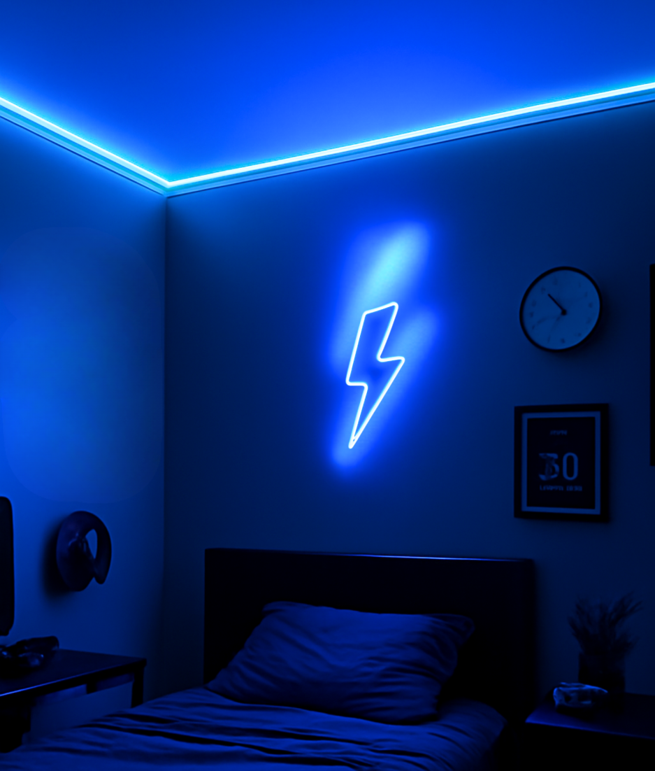 lightning neon lamp