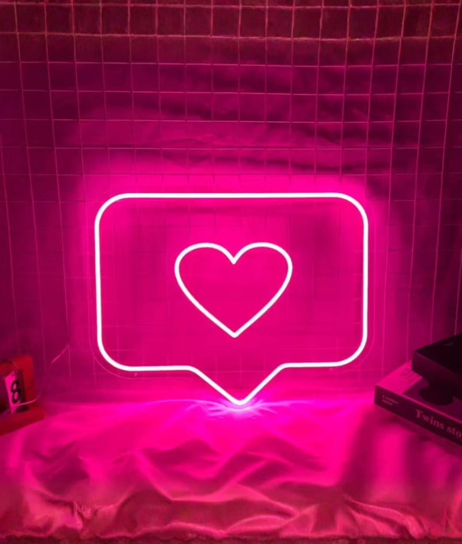 like neon bordje