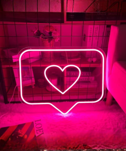 likes neon bordje