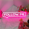 meer social volgers neon lamp