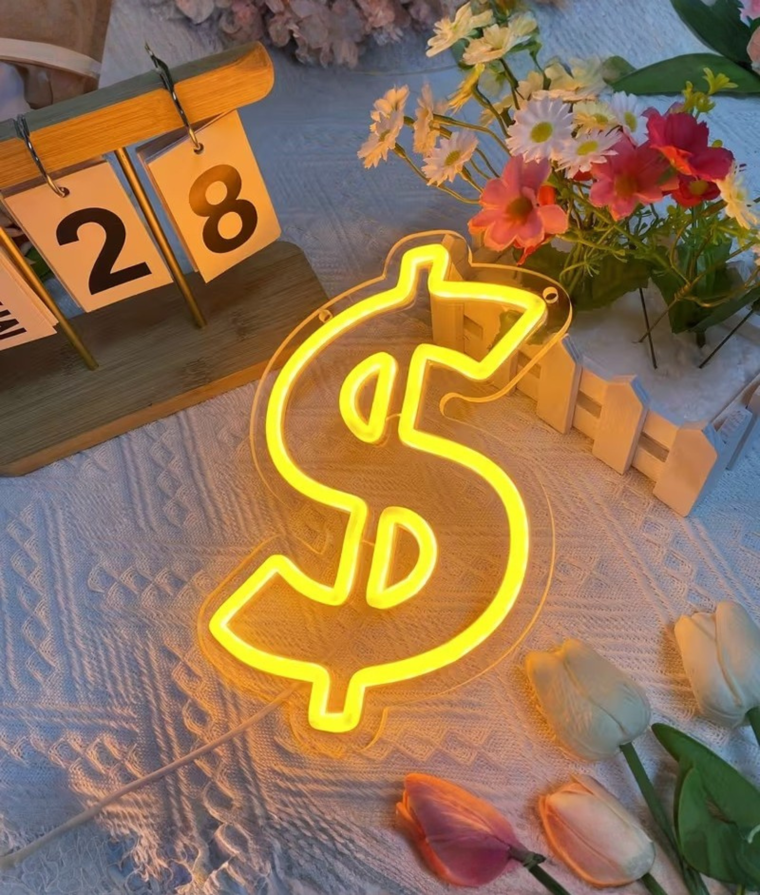 money neon lamp