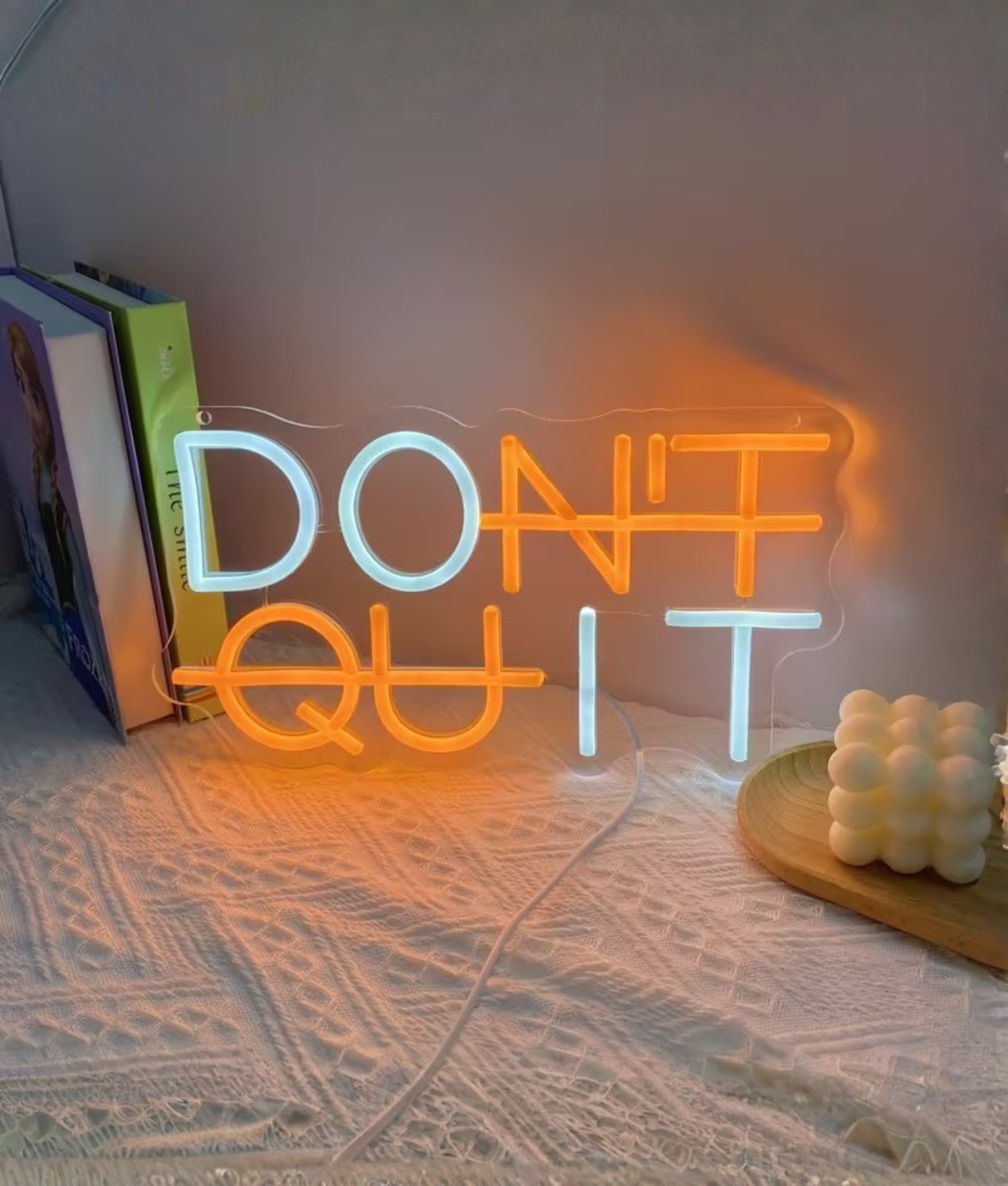 don't quit neon licht