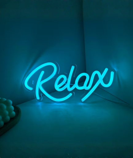 neon blauw lampen