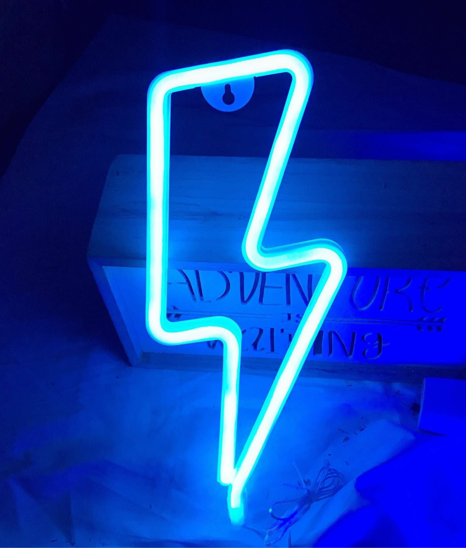 neon bliksem lamp