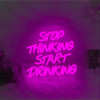 neon bordje roze tekst