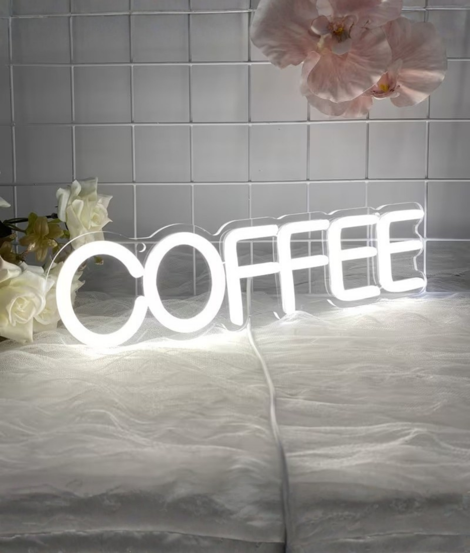 neon coffee sign