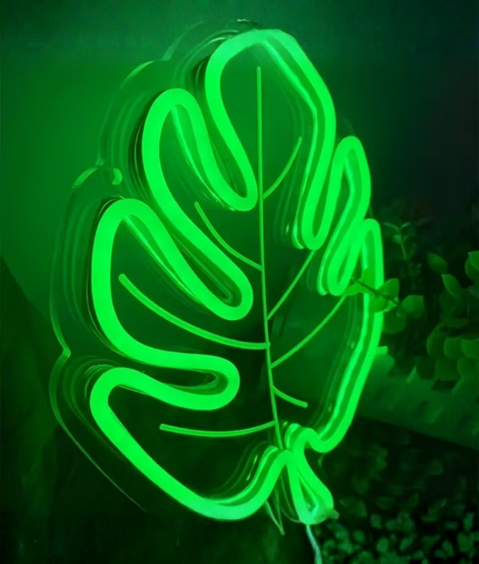 neon groen plant