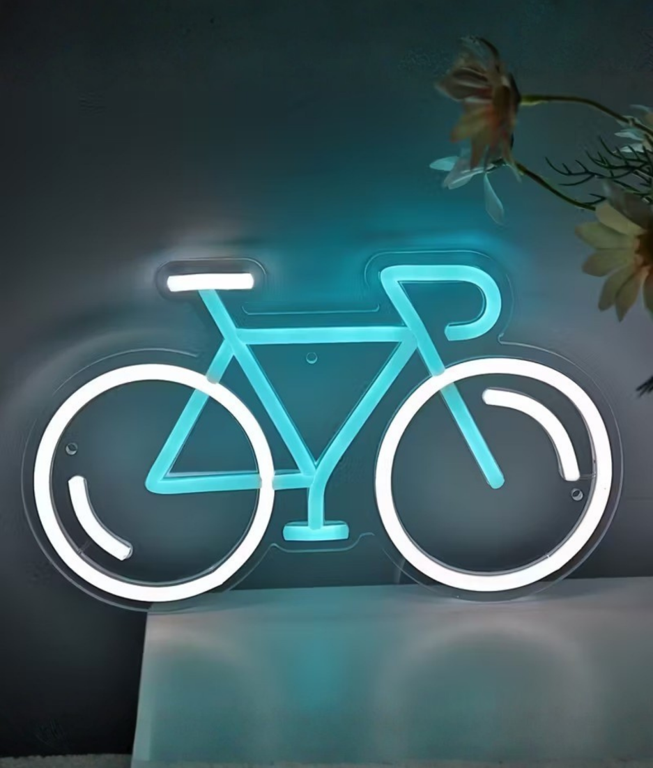 fiets neon lamp