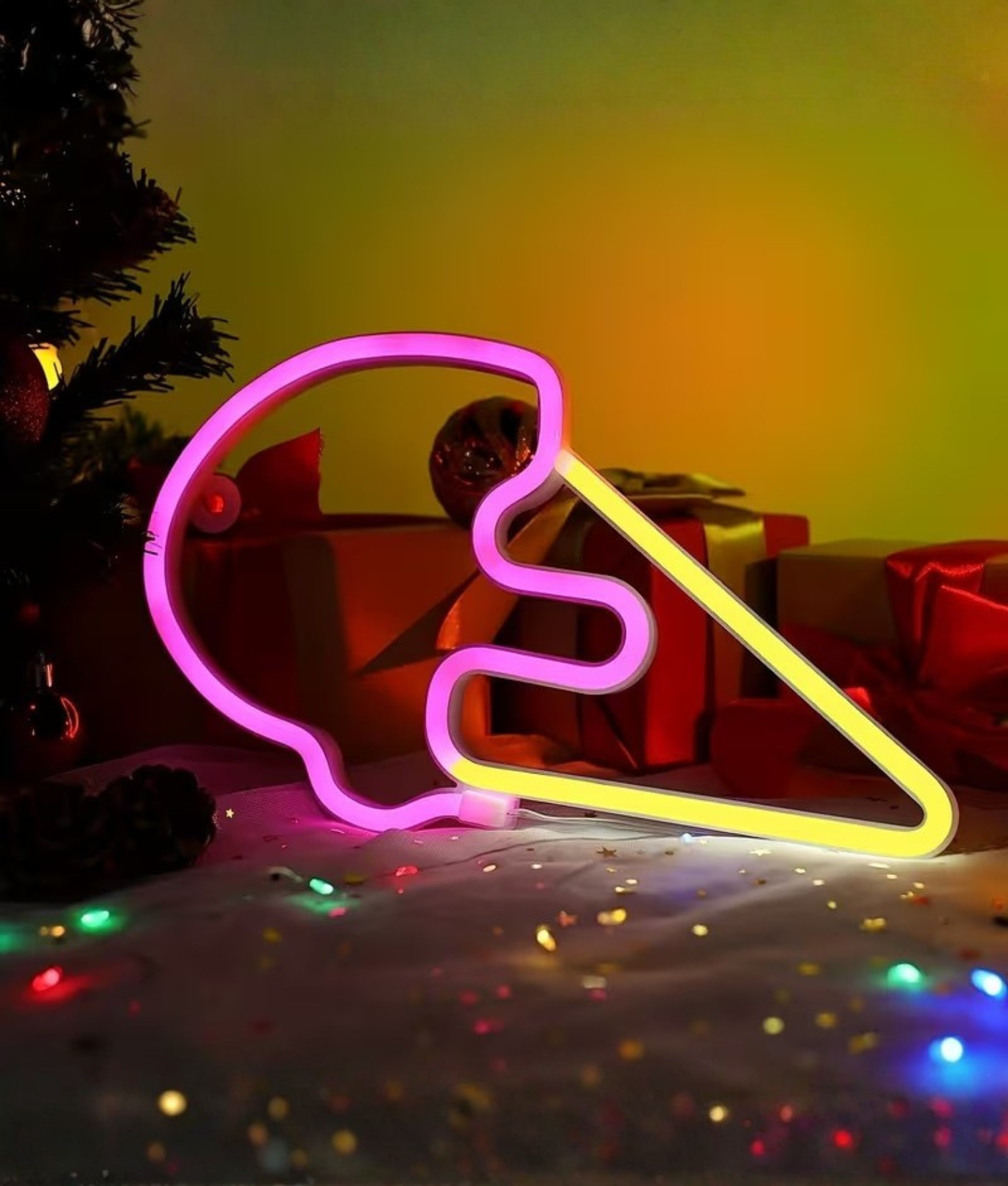 neon lamp ijsje