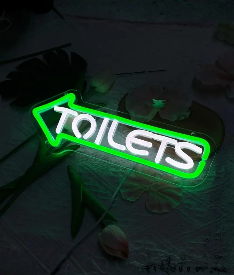 neon lamp toilet