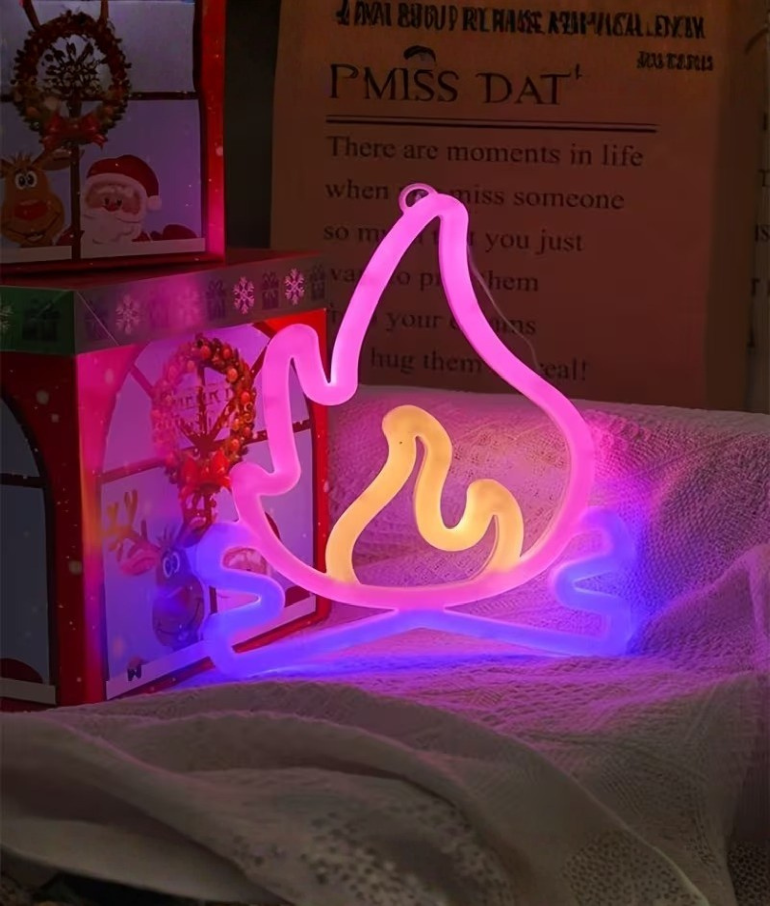 neon lampen kampvuurtje