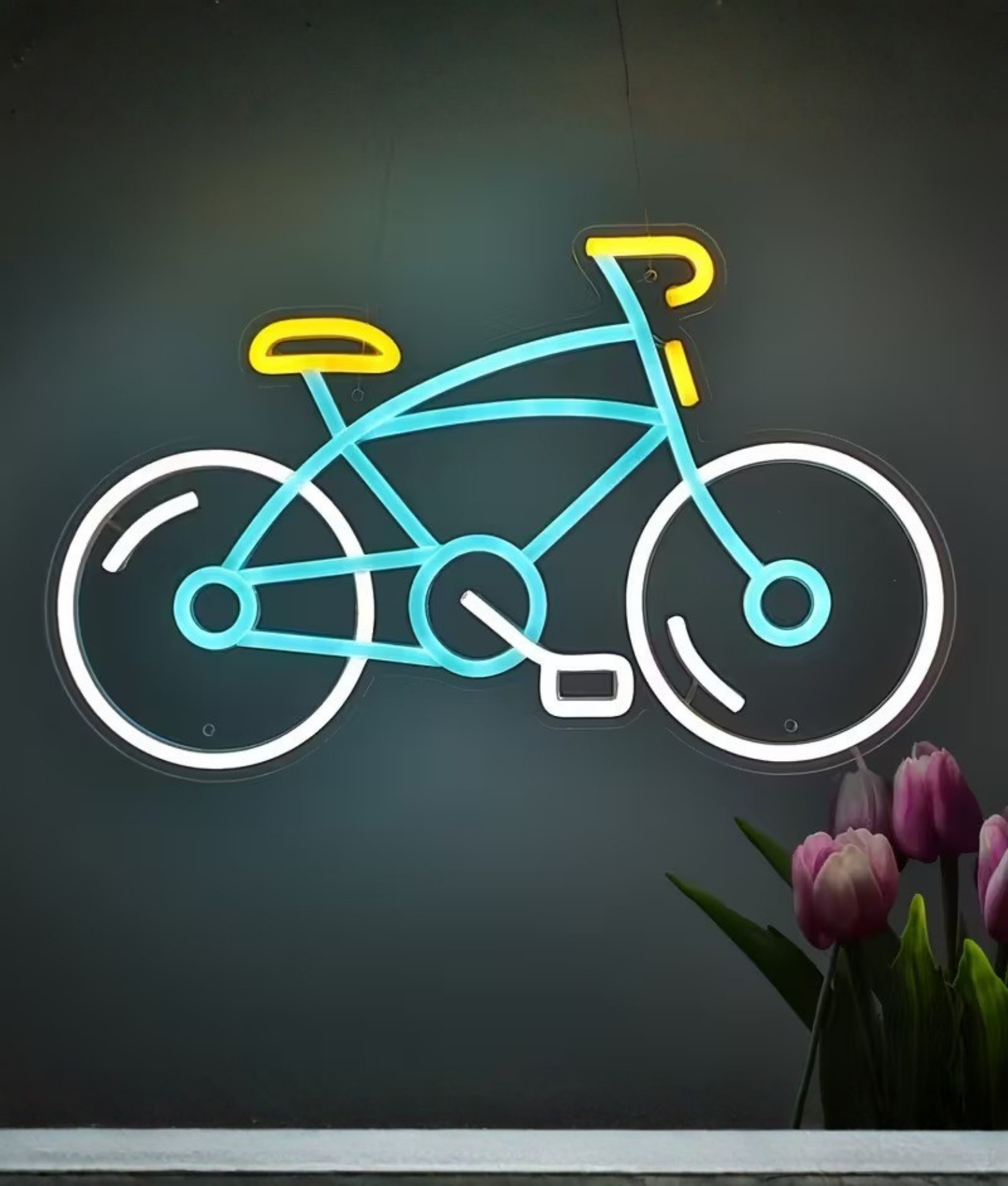 neon lampje bike