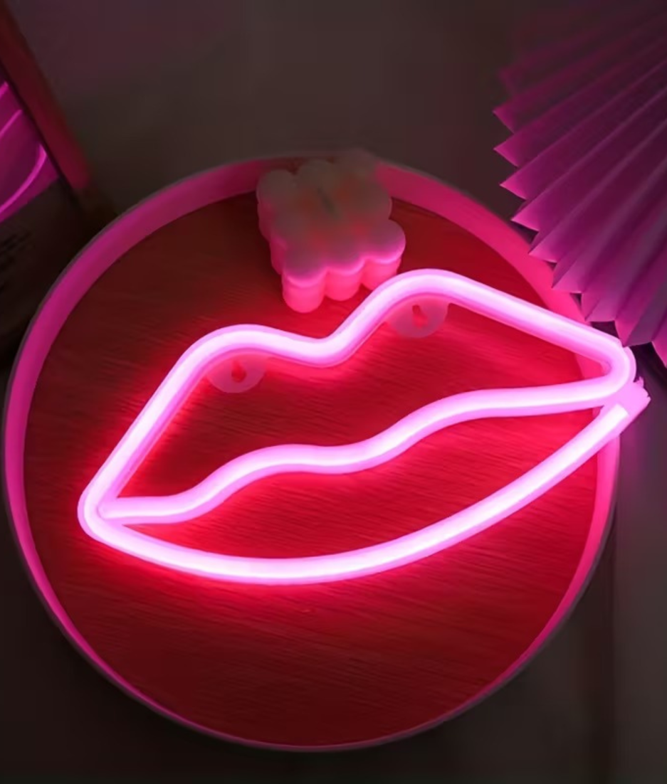 neon lampje lipjes