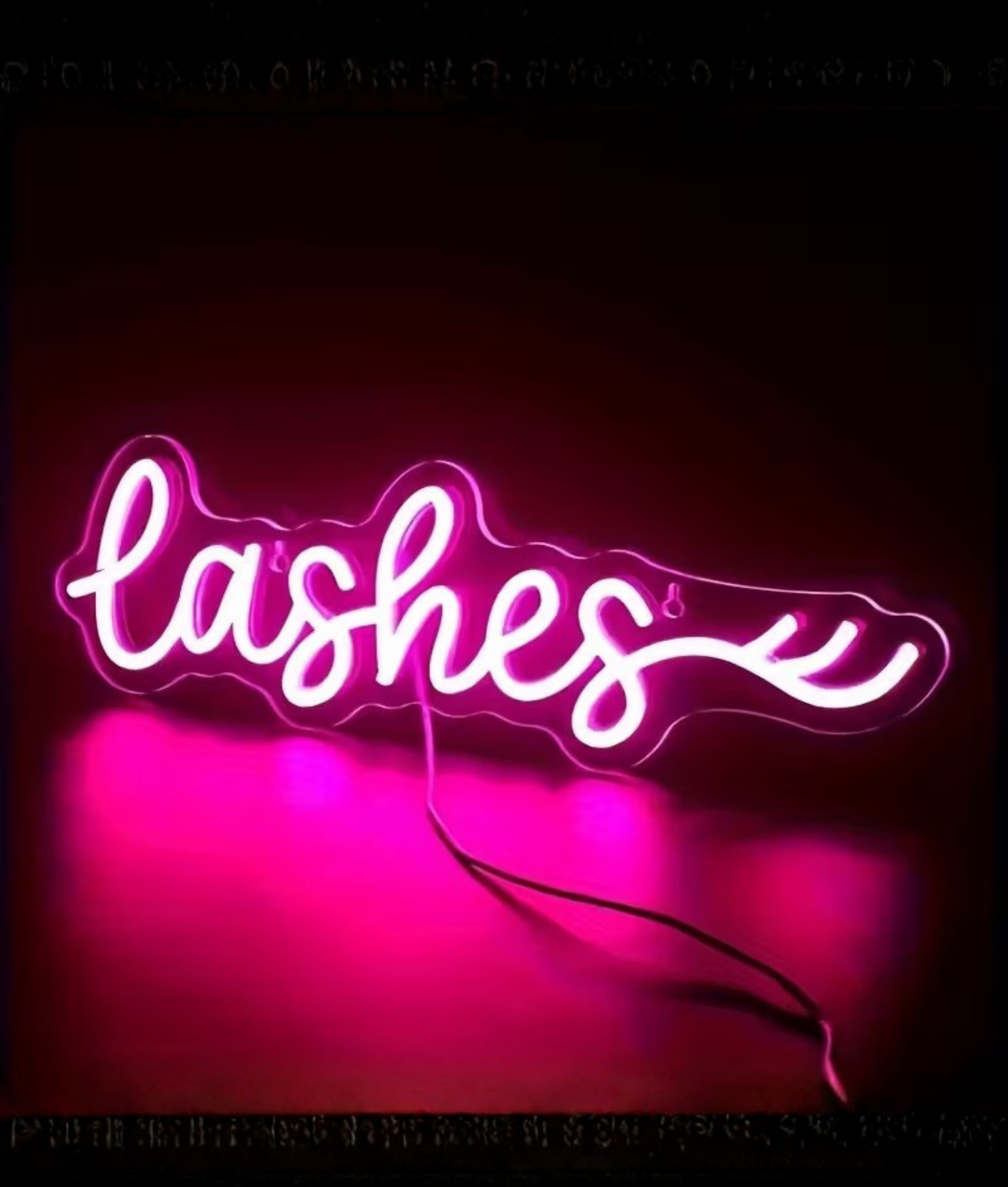 neon led lamp lashes