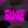neon meiden bord