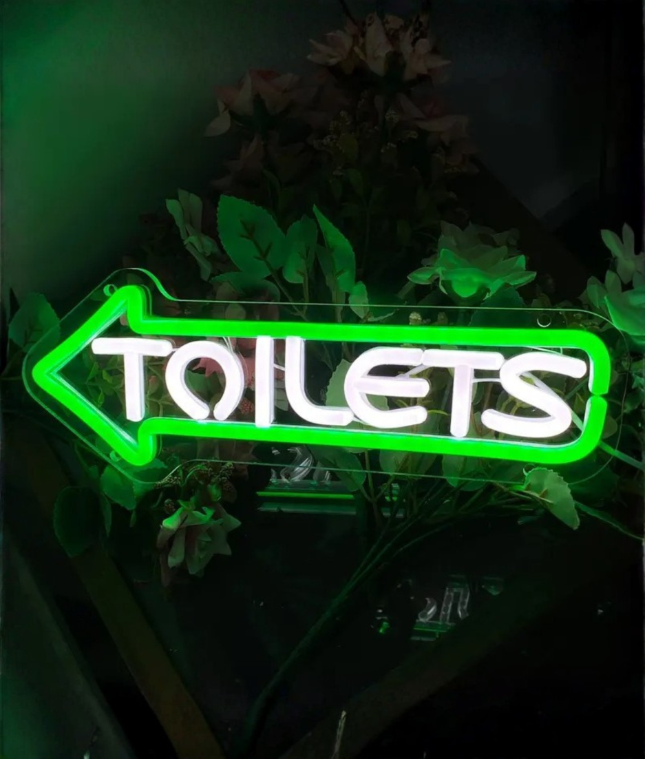 neon toilet lampen