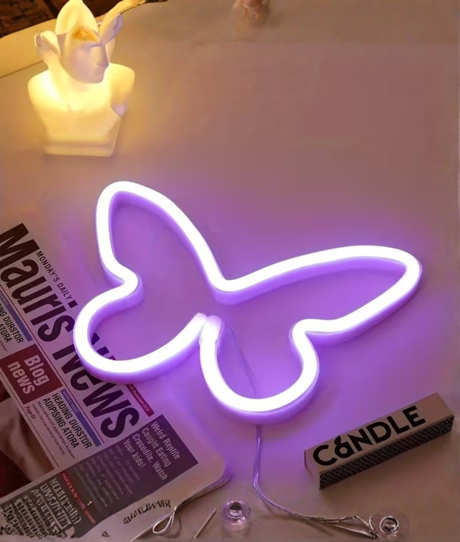paarse neon lamp