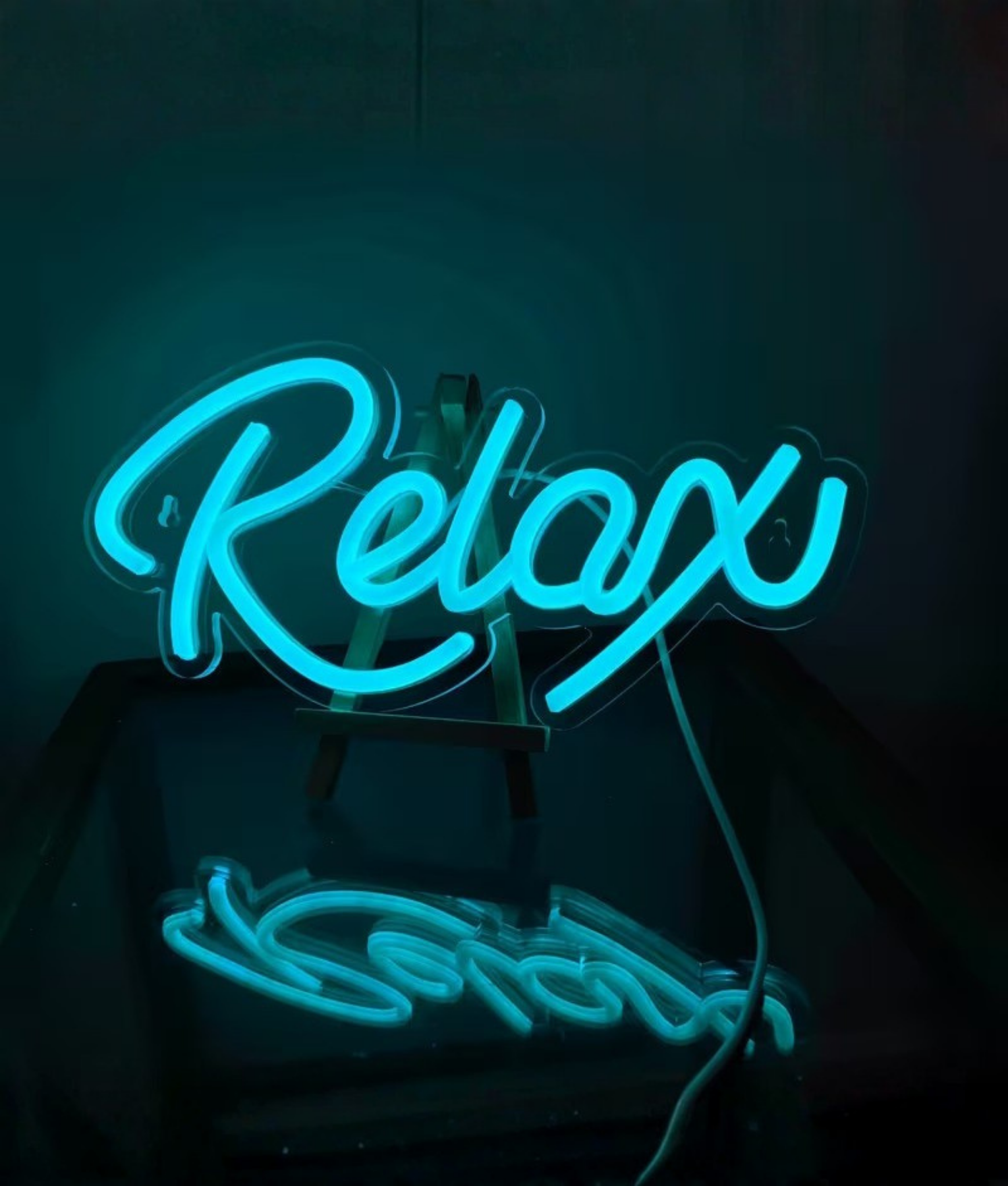 relax neon bordjes