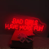 rood neon bordje