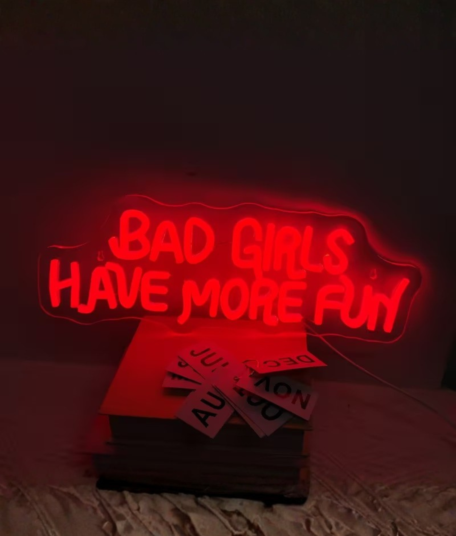 rood neon bordje