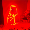 rood neon glas