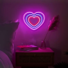 roze paarse lamp neon