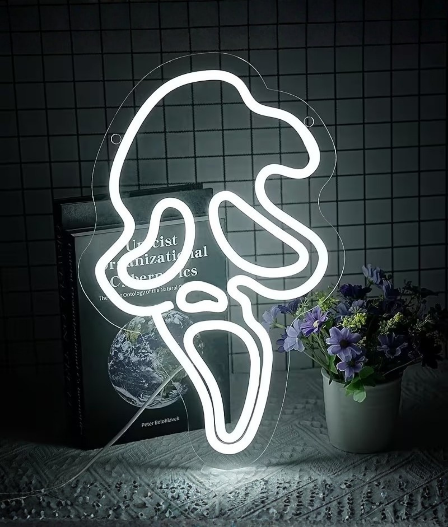 scream neon lamp